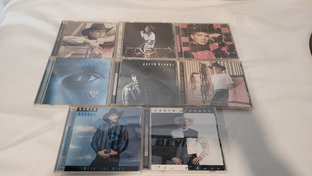 Garth Brooks 8 Album CD Lot Limited Series Double Live No Fences The Chase